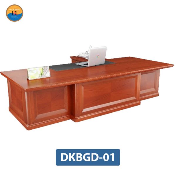 DKBGD01- Bàn giám đốc DKF gỗ Veneer