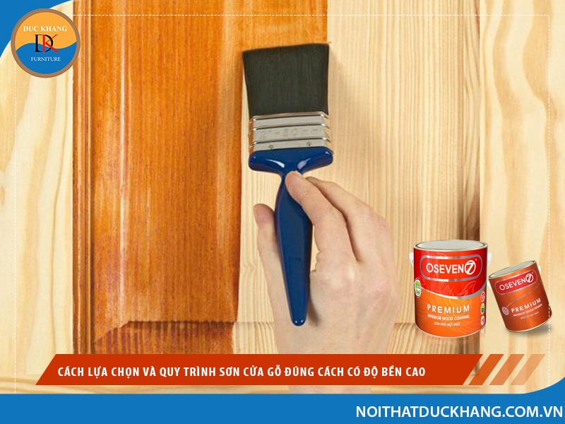 cách sơn cửa gỗ bằng tay