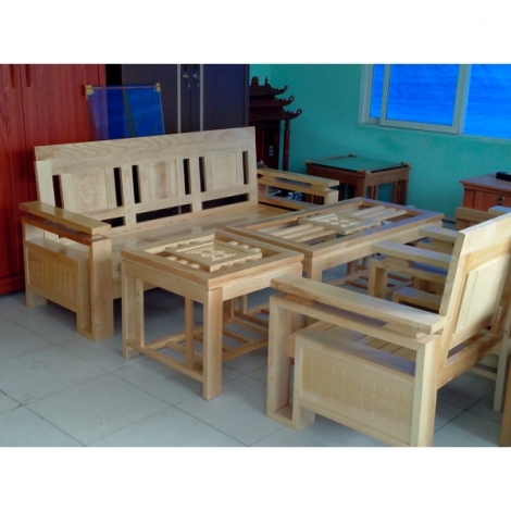 Bàn ghế phòng khách salon gỗ Đức Khang DK EPK-216