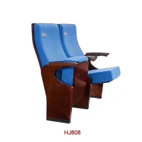 HJ808 | Ghế hội trường nhập khẩu chân gỗ tự nhiên