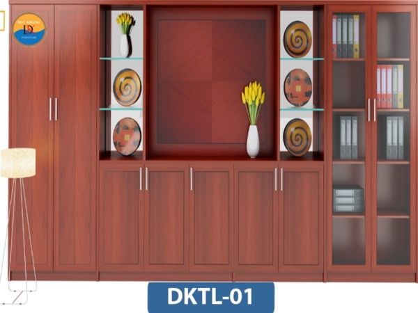 DKTL-01 | Hệ tủ tài liệu gỗ DKF nhiều khoang và buồng tủ tiện lợi