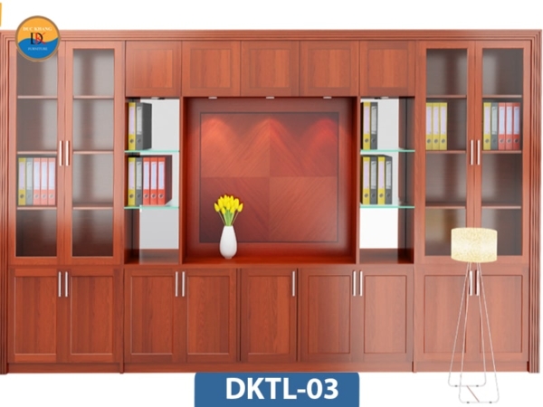 DKTL-03 | Hệ tủ tài liệu DKF có cánh kính + nhiều buồng và khoang tủ tiện lợi
