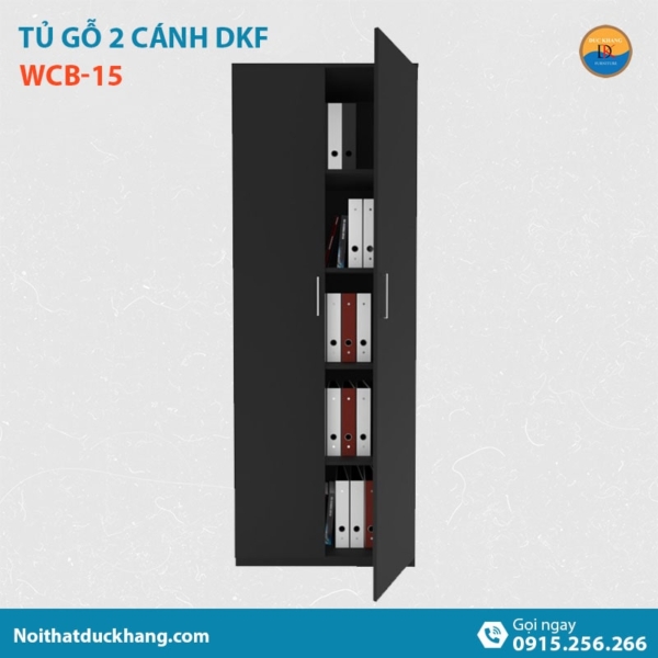 WCB-15 | Tủ tài liệu DKF 2 cánh kín, gỗ công nghiệp bền bỉ