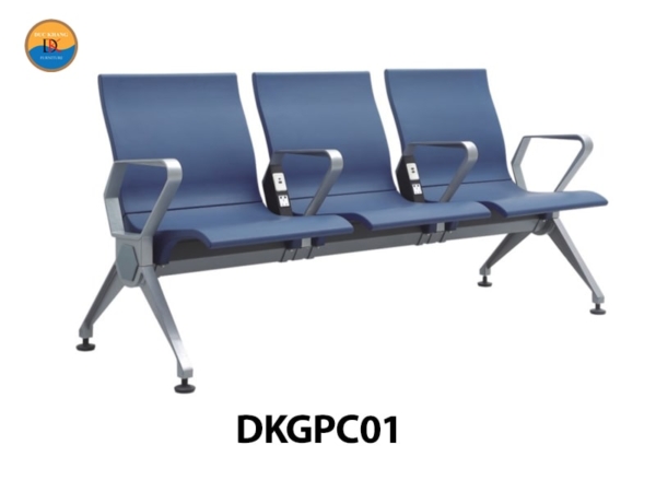 DKGPC01 | Ghế phòng chờ 3 chỗ DKF có tay vịn tiện lợi