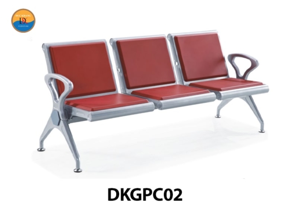 DKGPC02 | Ghế phòng chờ 3 chỗ DKF có đệm tùy chọn
