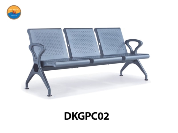 DKGPC02 | Ghế phòng chờ 3 chỗ DKF có đệm tùy chọn