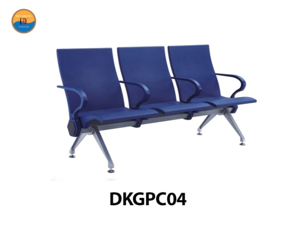 DKGPC04 | Ghế phòng chờ 3 chỗ DKF lưng ghế cao hiện đại