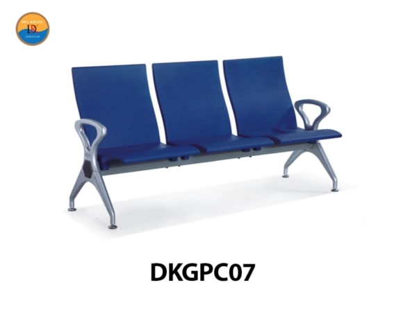 DKGPC07 | Ghế phòng chờ DKF có tay vịn 2 đầu, tựa lưng cao