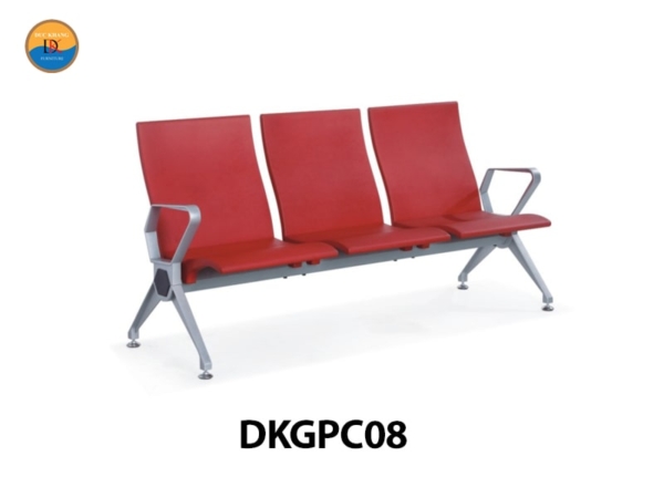 DKGPC08 | Ghế phòng chờ DKF băng 3 ghế, có tự lưng