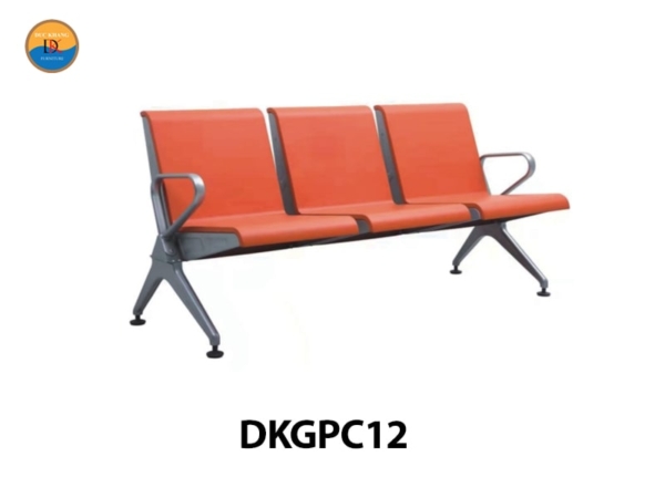 DKGPC12 | Ghế băng phòng chờ DKF 3 chỗ ngồi, có tựa lưng