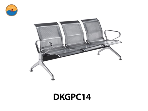 DKGPC14 | Ghế phòng chờ DKF băng 3 chỗ, sơn bóng đẹp mắt