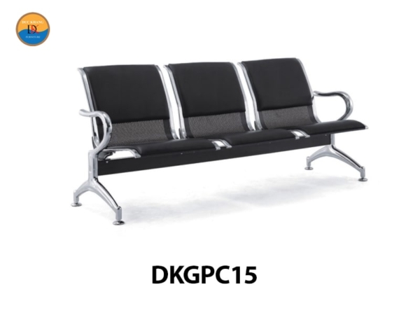 DKGPC15 | Ghế phòng chờ DKF băng 3 chỗ, có tay vịn 2 bên