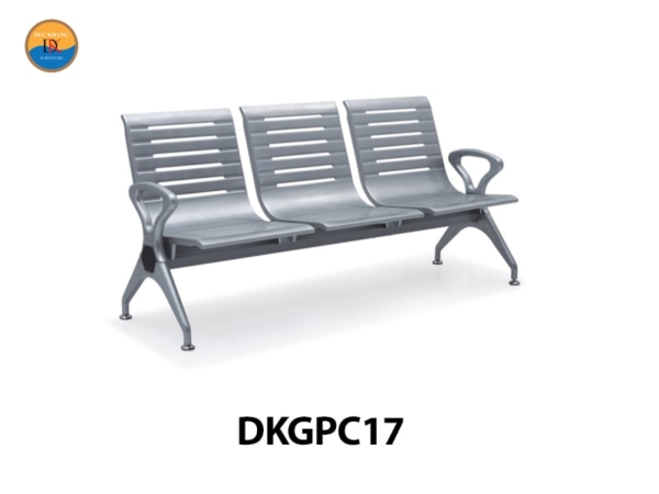 DKGPC17 | Ghế băng phòng chờ 3 chỗ DKF có tay vịn 2 đầu