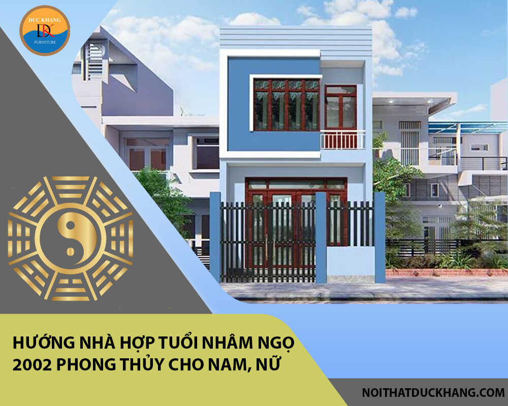 Hướng nhà hợp tuổi Nhâm Ngọ 2002 phong thủy cho Nam, Nữ